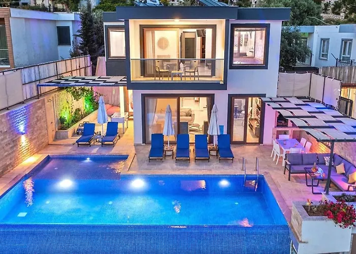 Villa 3 Bedroom Luxury With Private Pool Hot Tub Kalkan